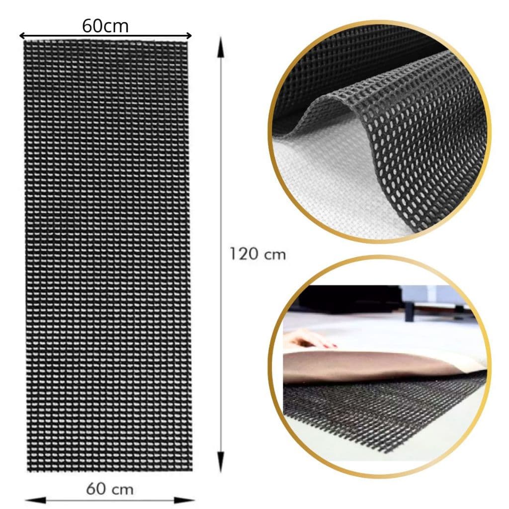 Tela antiderrapante não escorrega para tapetes / passadeiras multiuso 60cm x 1,20cm