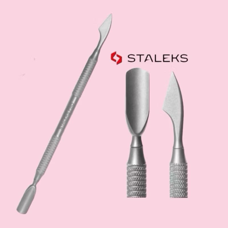 Espátula de Manicure Staleks Pro - PS-51-2 - Série Smart 50 - Empurrador Retangular e Removedor