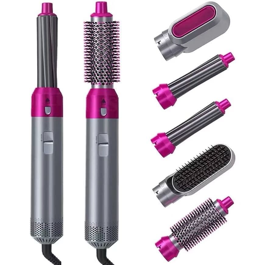 Airwrap Styler 5 em 1 secador de cabelo escova de ar quente modelador alisador de cabelo escova (Cor aleatorio)