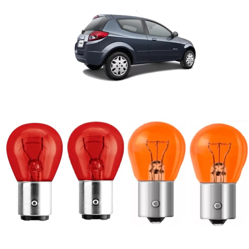 Kit de Lâmpada Automotiva Lanterna Freio Setas Ford Ka 2008 A 2013