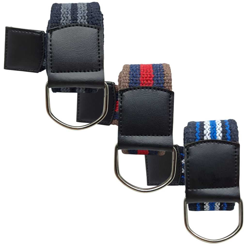 Kit 3 Cinto Masculino Gorgurão Largo Fecho Meia Argola Dupla Oferta Promoção Barato Direto Fábrica