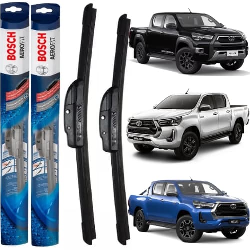 Palheta Hilux 2016 2017 2018 2019 2020 2021 Jogo Limpador Parabrisa Dianteiro Bosch