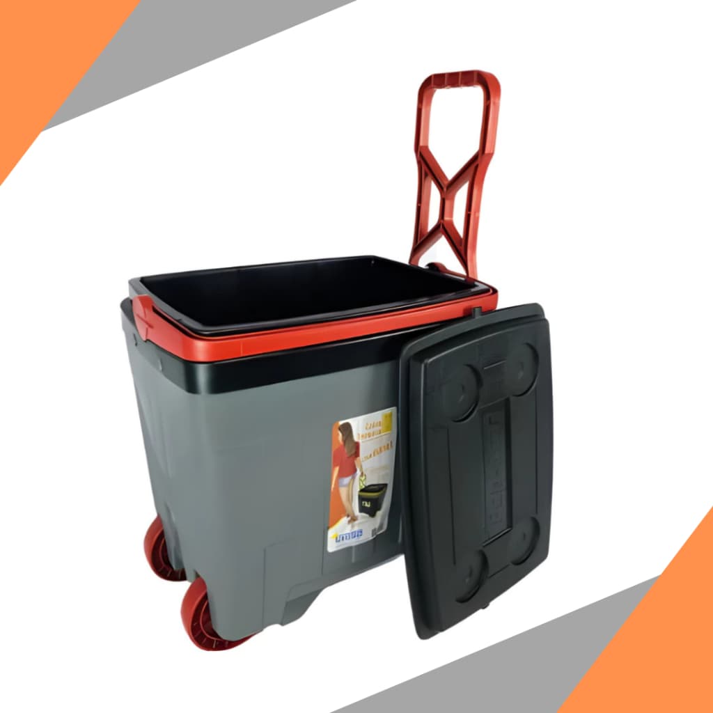 Cooler Caixa Termica 34 Litros com Rodinha Camping Pesca Praia Caixa Térmica 34 litros