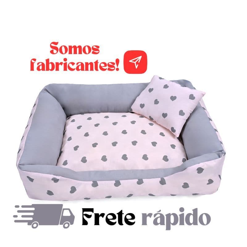 Cama pet shop luxo grande (G) caminha para cachorro gato fundo impermeável lavavel com zíper