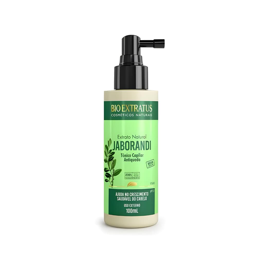 Tônico Capilar Antiqueda Extrato de Jaborandi Bio Extratus 100mL Antiqueda e Crescimento