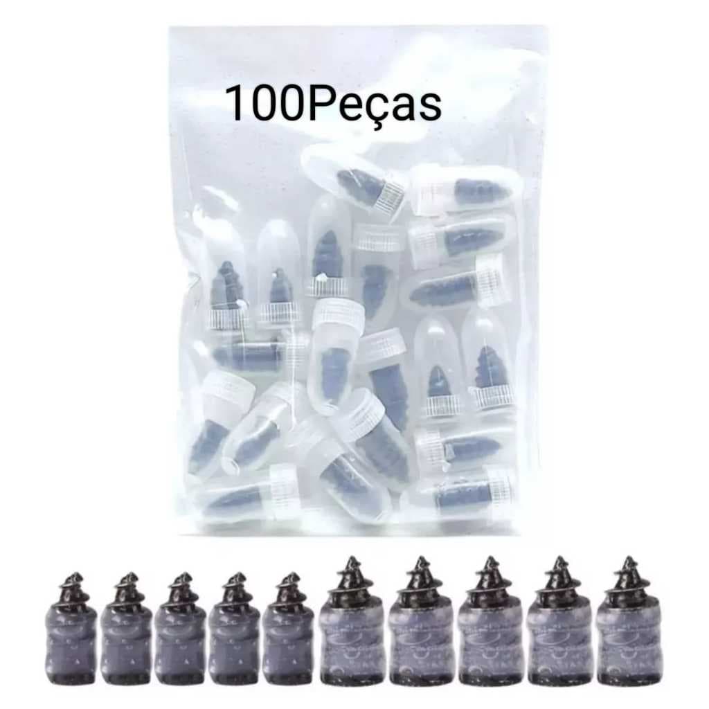 Kit 100 Pinos Parafuso Reparar Reparo Furos De Pneus Carro