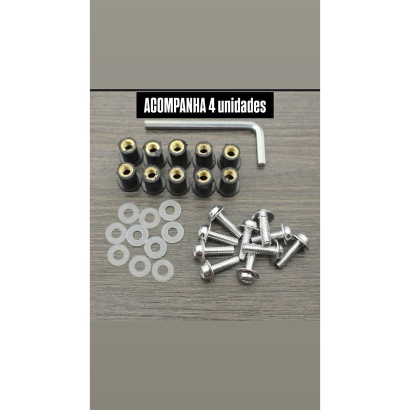 Parafuso bolha Nmax 160 Xmax 250 com bucha / parafuso em aluminio