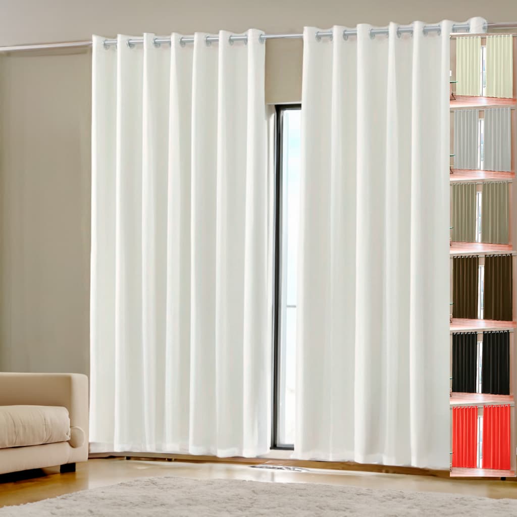 Cortina Charmosa de 4,00 x 2,50 Para Sala, Quarto, Escritório, ...