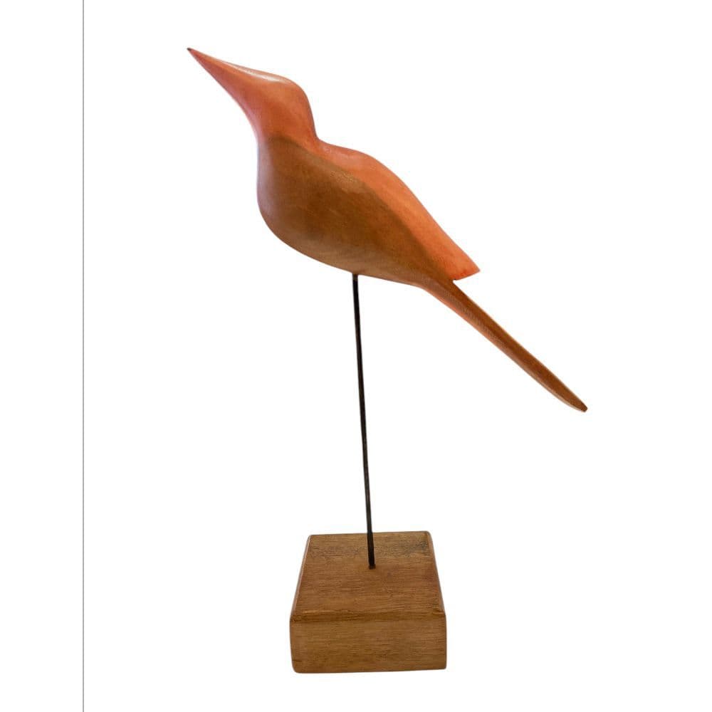 Enfeite De Mesa Pássaro Em Madeira Para Decoração