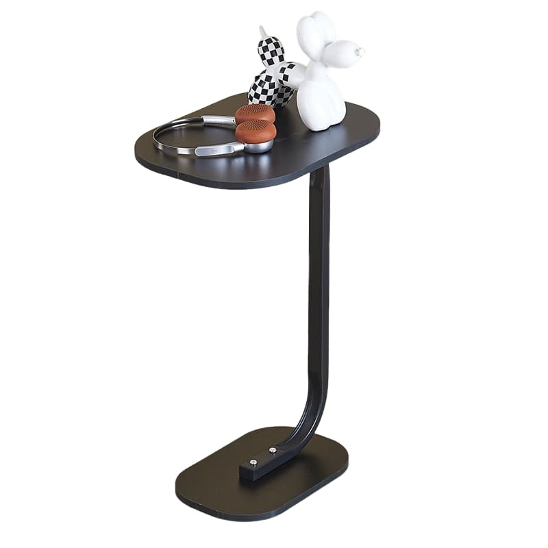 Mesa de Apoio Lateral Estilo Industrial Preta Para Canto Sofá Cama Sala Quarto Multiuso