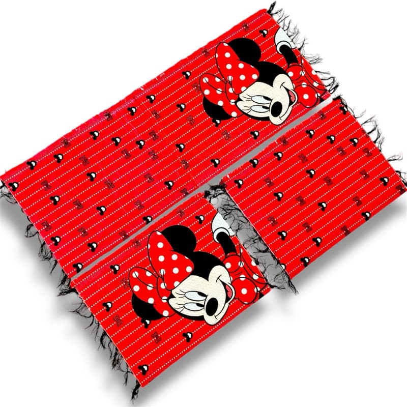 Kit Passadeira Minnie - Jogo de tapetes 3 peças Minnie - Mickey