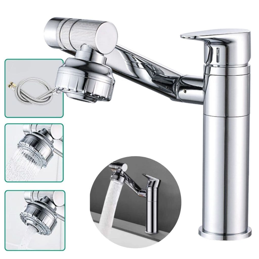 Torneira Metal Bancada Pia Articulável Chuveirinho Água Quente Fria Outlet LER DESCRIÇÃO