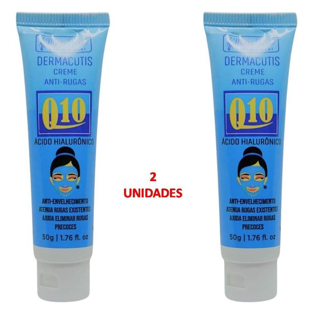 Kit 2 Unid Creme Anti-Rugas Dermacutis Q10 Ácido Hialurônico Matto Verde – 50 g