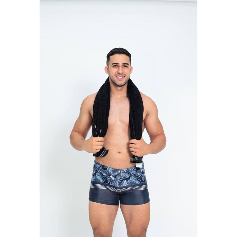 Sunga Boxer com Cordão Moda Praia Piscina Masculina Verão