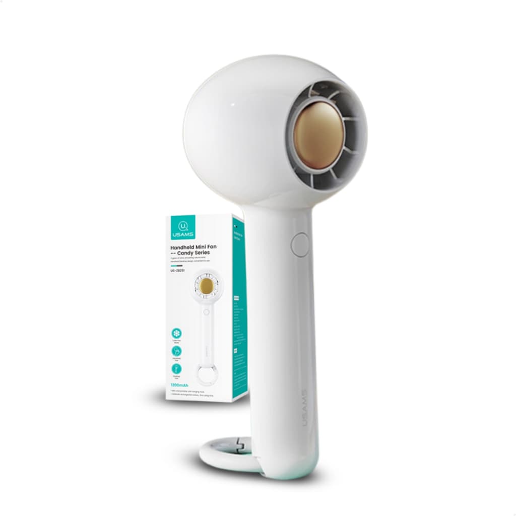 Mini Ventilador Portátil Recarregável Sem Fio Turbo Compacto P/ Bebê Make Cílios Show Eventos