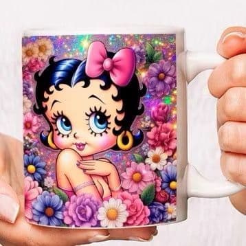 Caneca Betty Boop personalizada ceramica 325ml