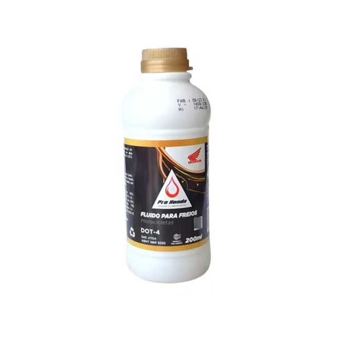 Fluido De Freio Original Pro Honda Dot 4 Óleo Sae 200ml