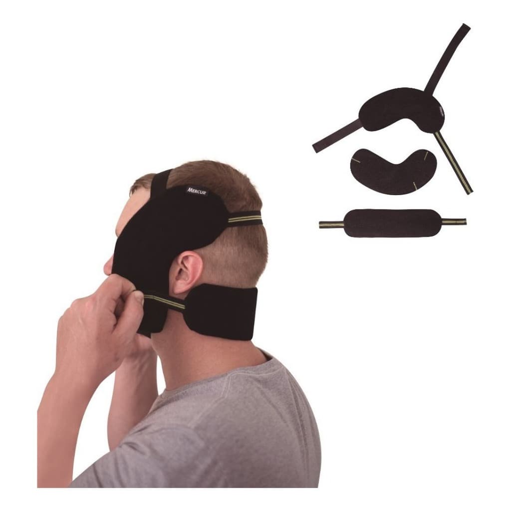 SUPORTE C/ BOLSA TERMICA GEL P/ TRATAMENTO OROFACIAL E DTM BRUXISMO MERCUR