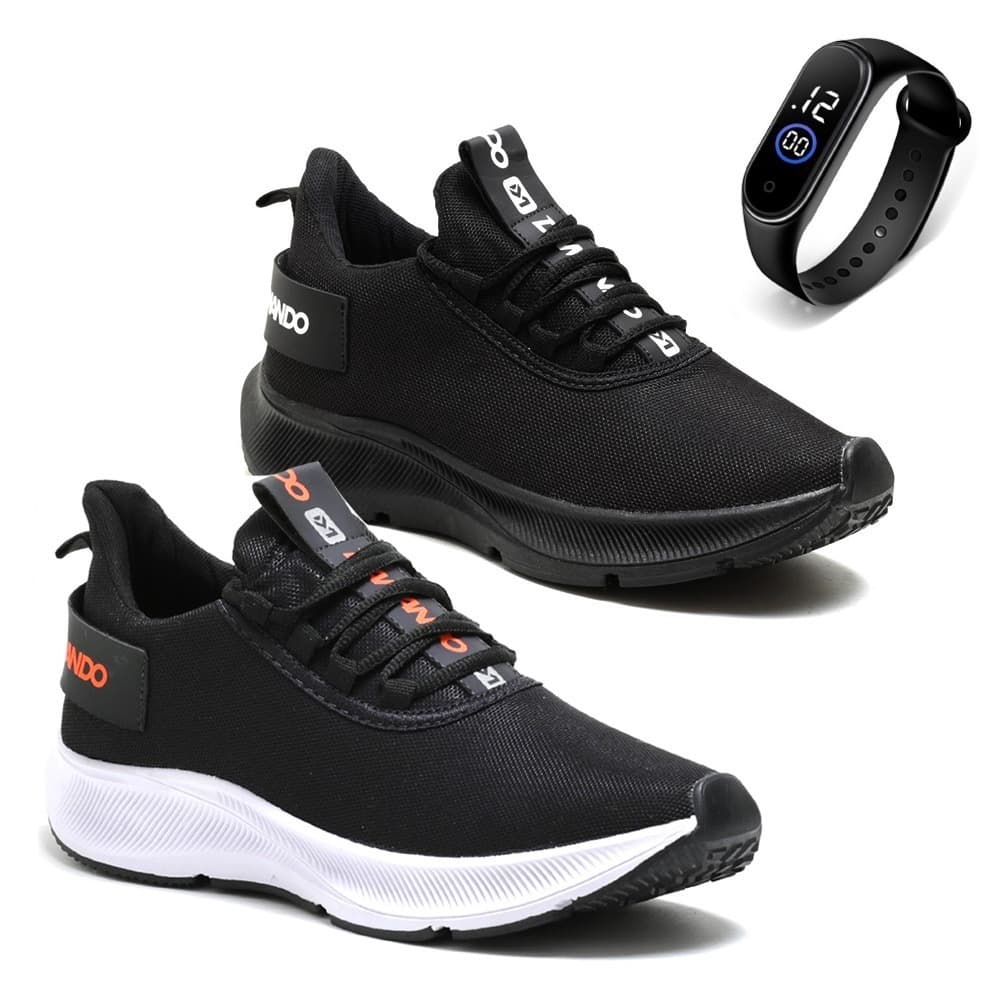 Kit 2 Pares Tênis Masculino Academia Esportes Caminhada CrossFit + REL