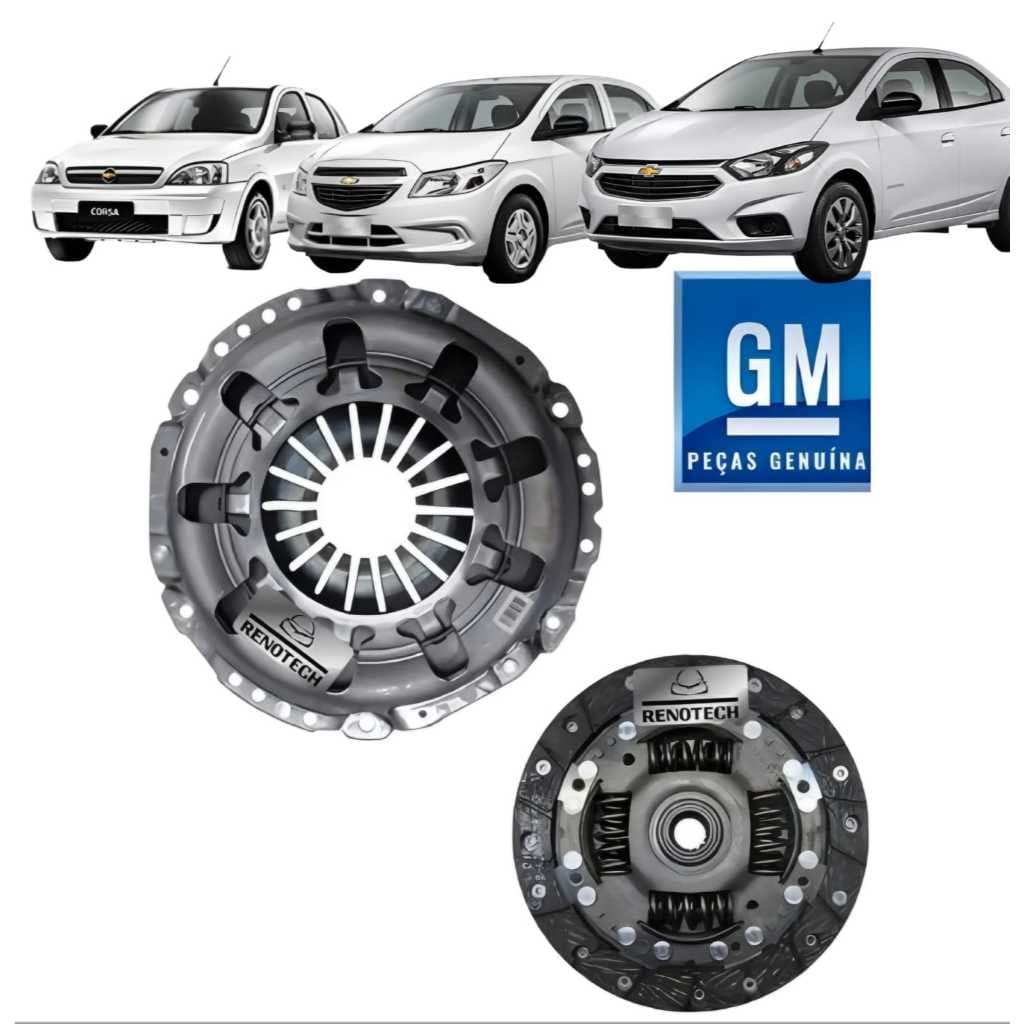 Kit embreagem  Disco e Platô Prisma 18/21 Ônix 18/21 Corsa hatch 02/10 origianal GM - 24586359