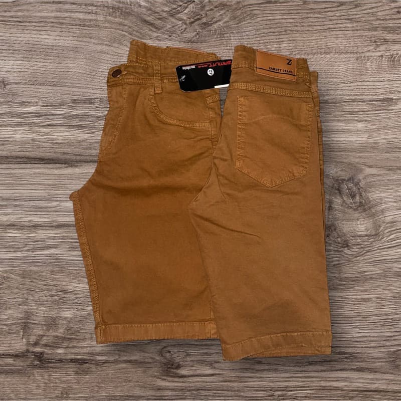 bermuda masculina tamanho 34 bermuda colorida marrom