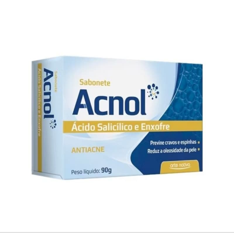Sabonete Acnol Antiacne Com Ácido Salicílico e Enxofre 90g