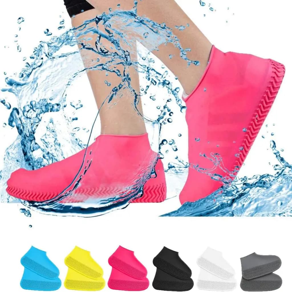 Protetor de Sapato Silicone Para Chuva Antiderrapante Capa Tênis Impermeável