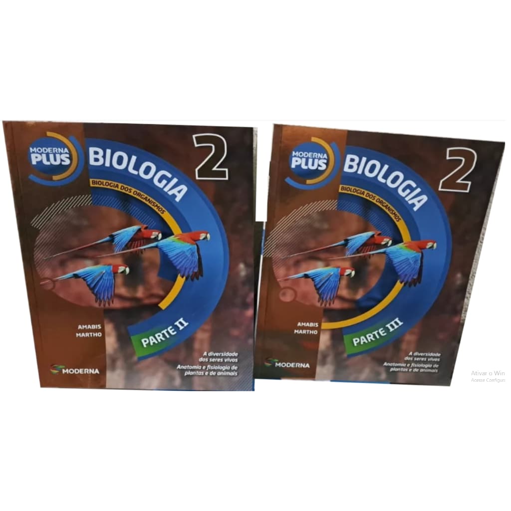 Livro Biologia 2 Parte 2 E 3 Biologia Dos Organismos Moderna Plus Amibis Martho