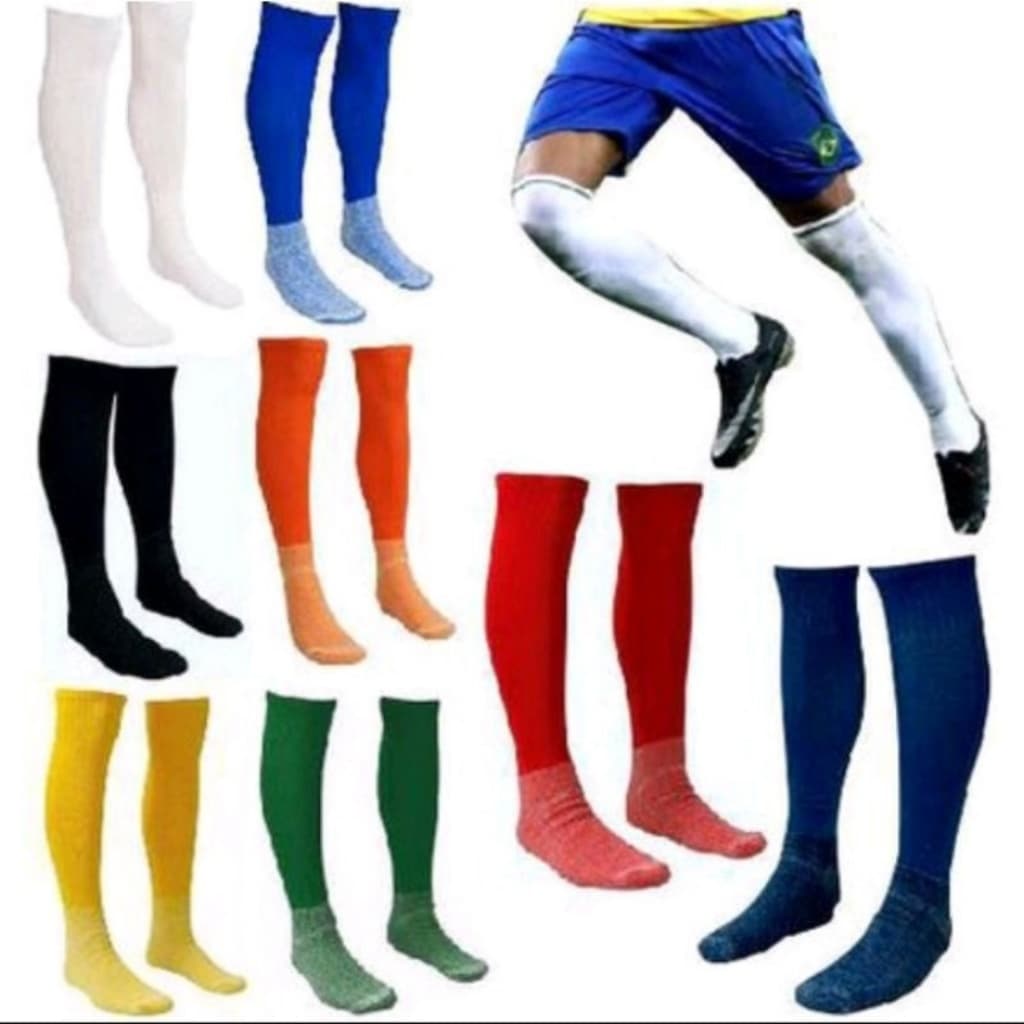 12 Pares Meiao de Futebol Infantil Masculino Jogador Profissional Meia de Futebol Tam 34 ao 37