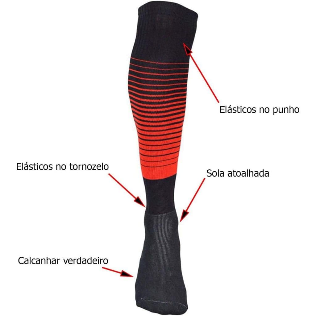 Kit 6 Pares Meiao de Futebol Profissional Degrade Meiao Esportes Meia Crossfit Basquete Volei