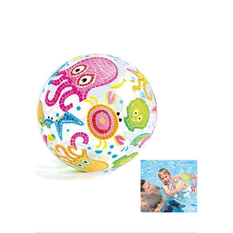 Bola Inflável ESTAMPADA de Praia Piscina Mar para Se Divertirem