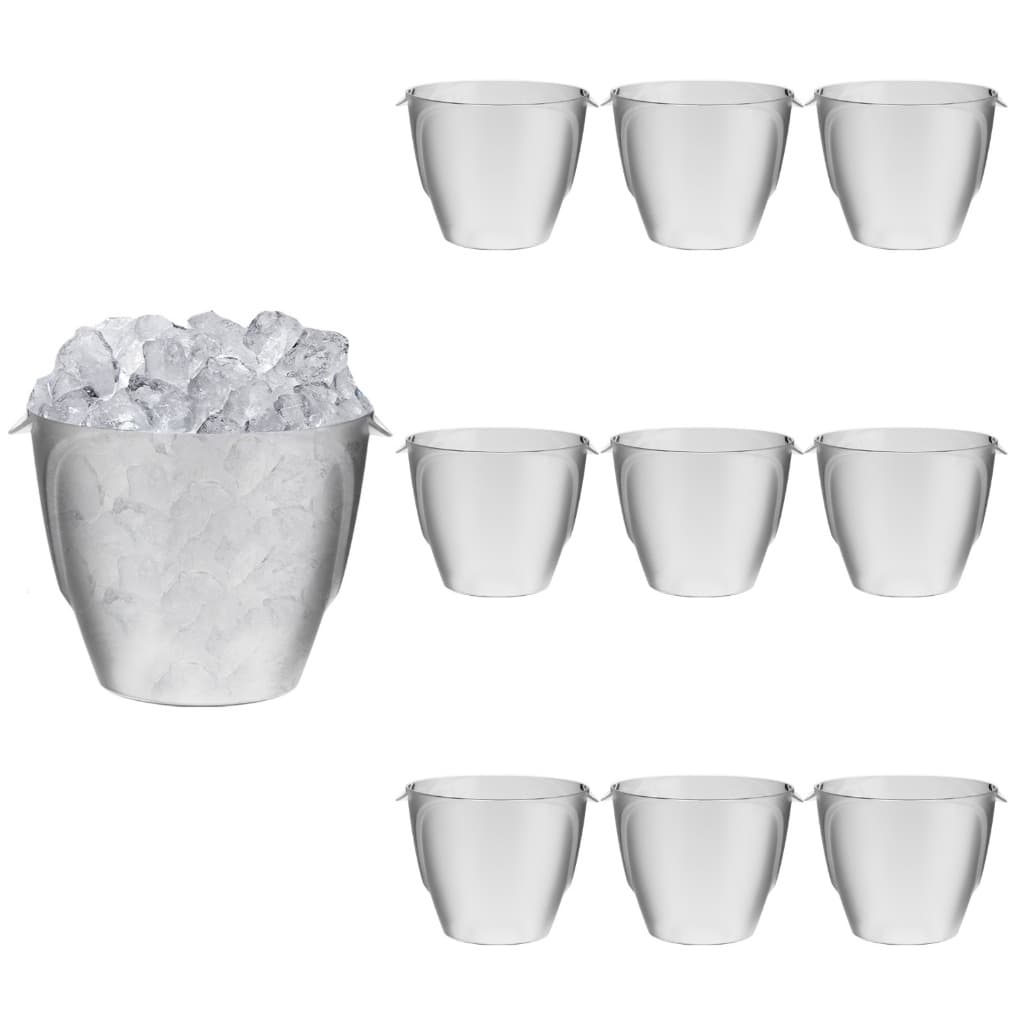 Balde de Gelo 1L Plástico Resistente Elegante Balde Multiuso Bar Festa Várias Cores Kit 10pçs