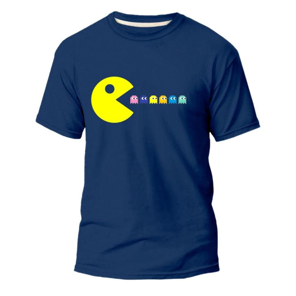 Camisa Camiseta Pac Man Gamer Estampado Algodão Unissex Entrega Rápida