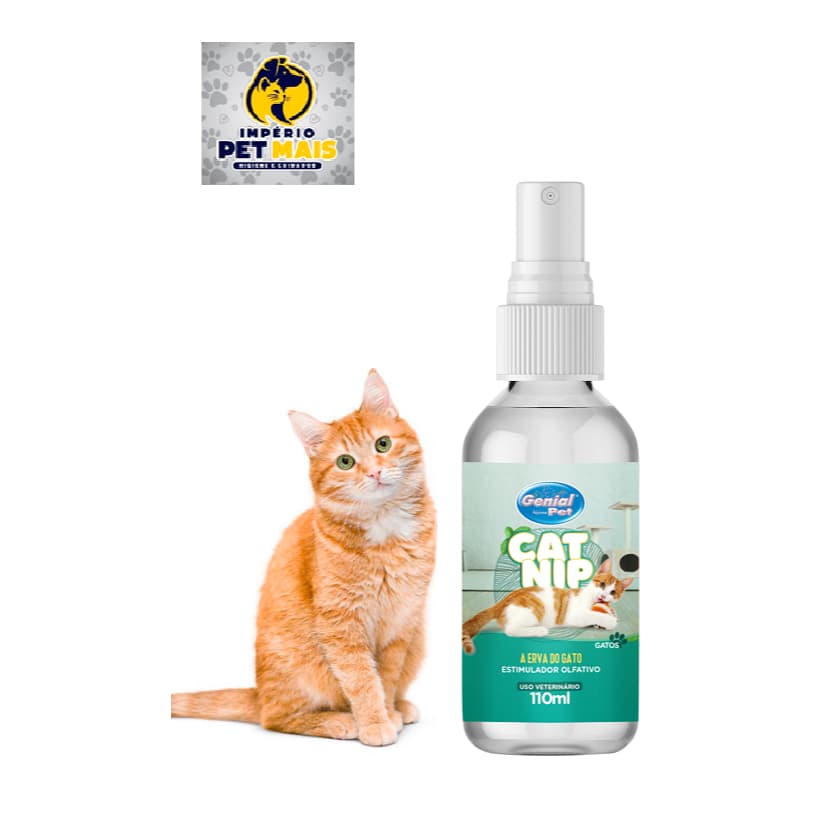Catnip Erva Do Gato 110ml Spray Natural Deixa o Gato Feliz.
