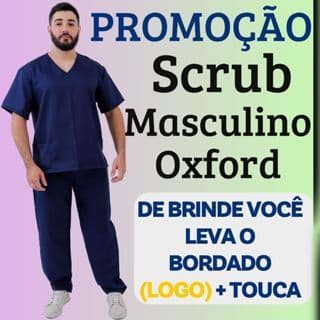 Conjunto Pijama Cirúrgico Scrub Hospitalar Privativo BORDADO GRAITS + BRINDE