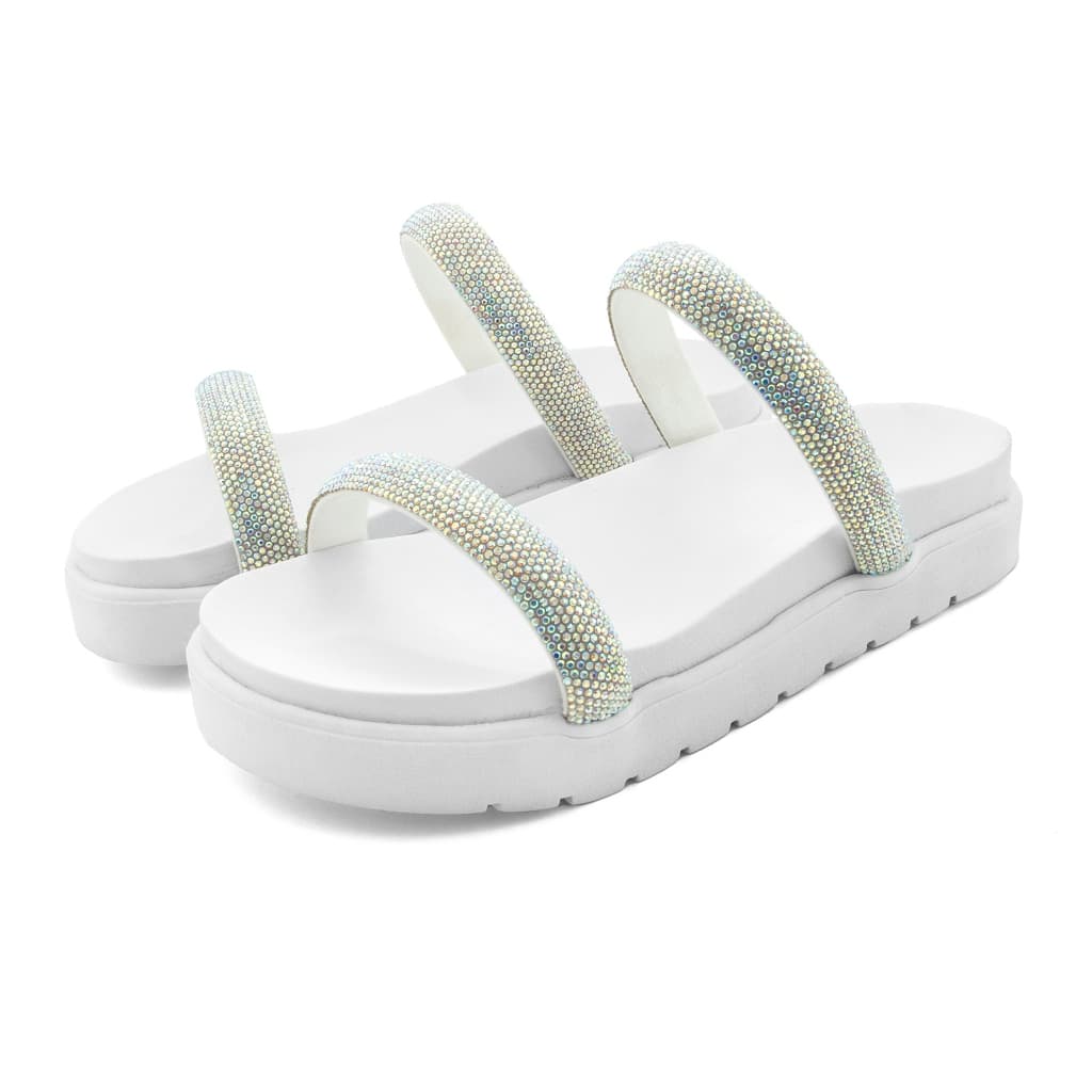 Sandalia Feminina Papete Rasteirinha Birken Luxo
