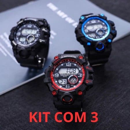 Relogio Masculino Digital SPORT De Luxo A Prova D Agua De Pulso Esportivo Cronômetro Led