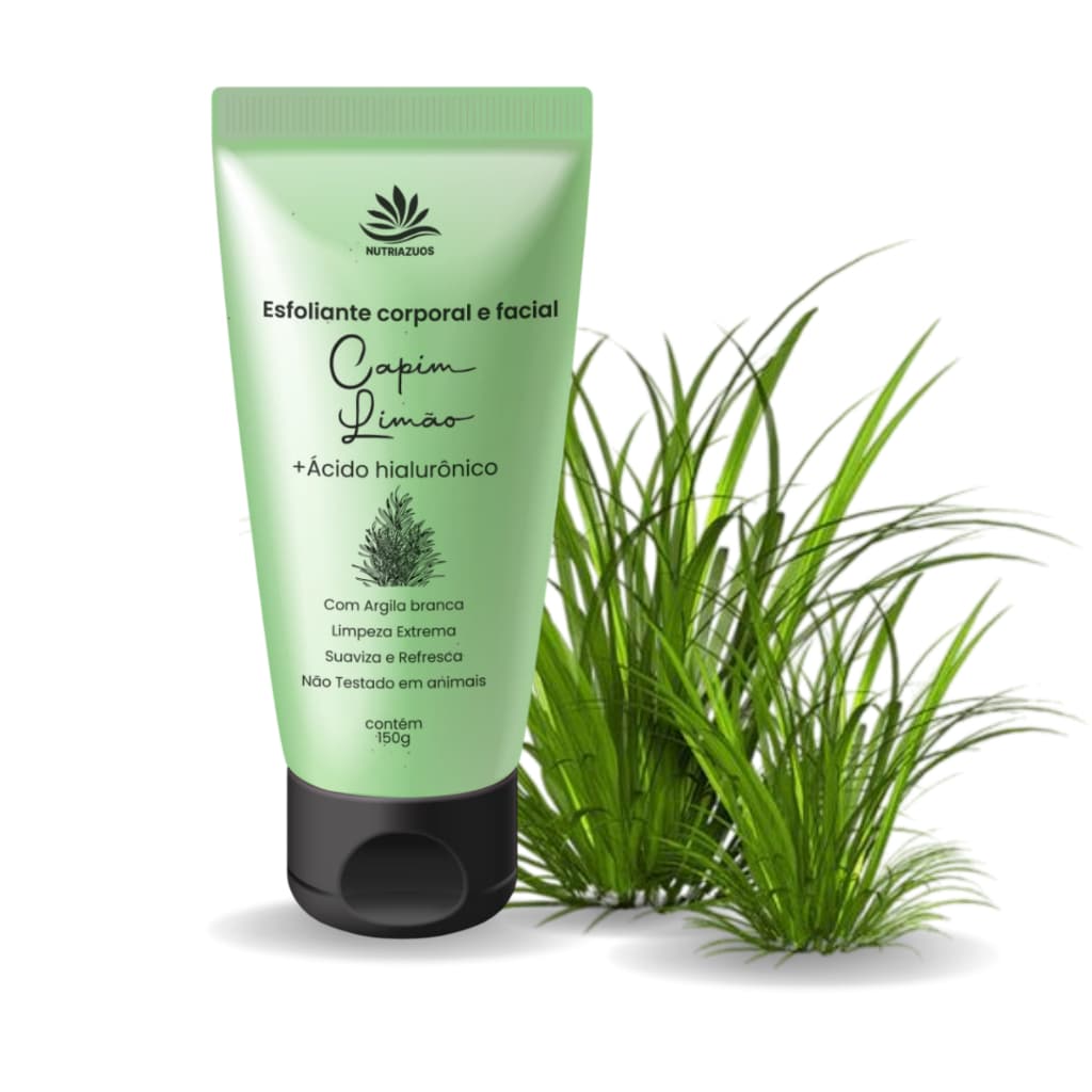 Esfoliante Capim Limão Facial e Corporal Nutri Azuos  - 150g