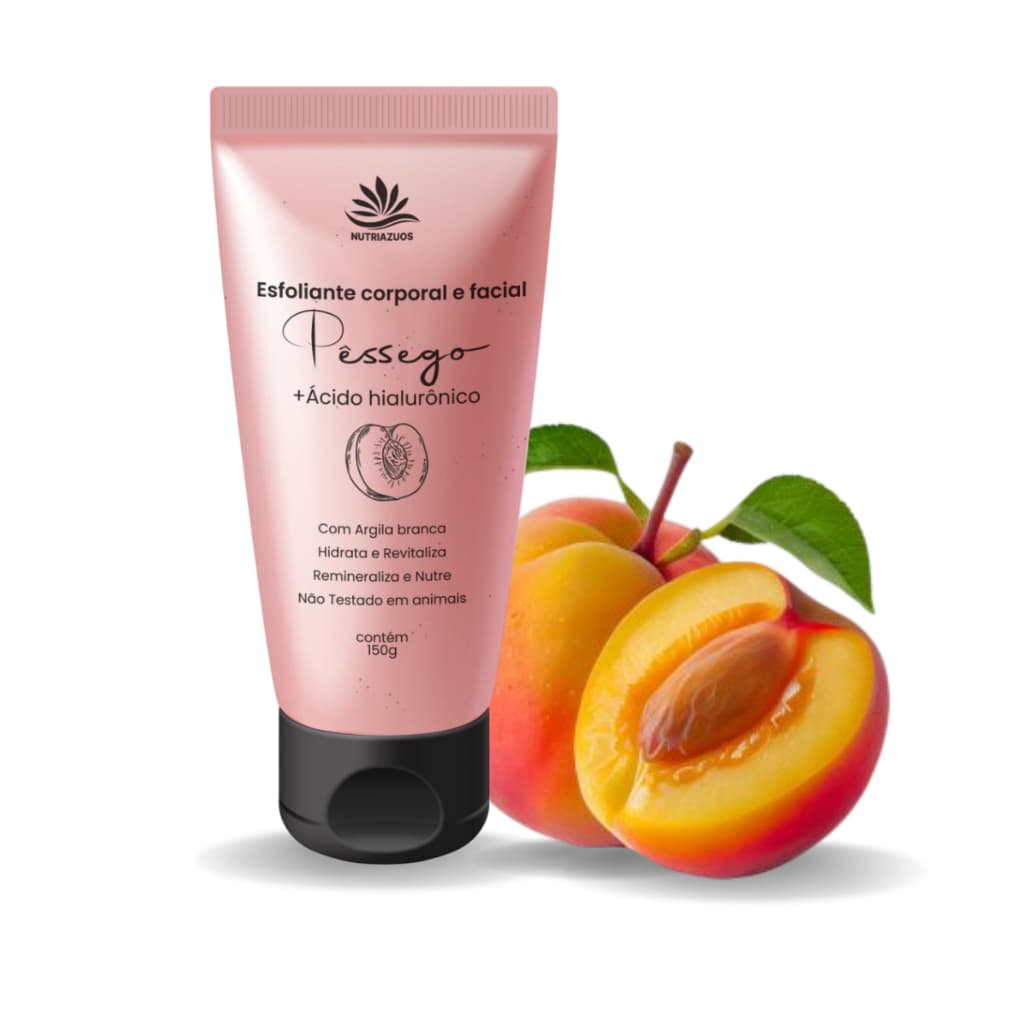 Esfoliante Pêssego Facial e Corporal  Nutri Azuos - 150g
