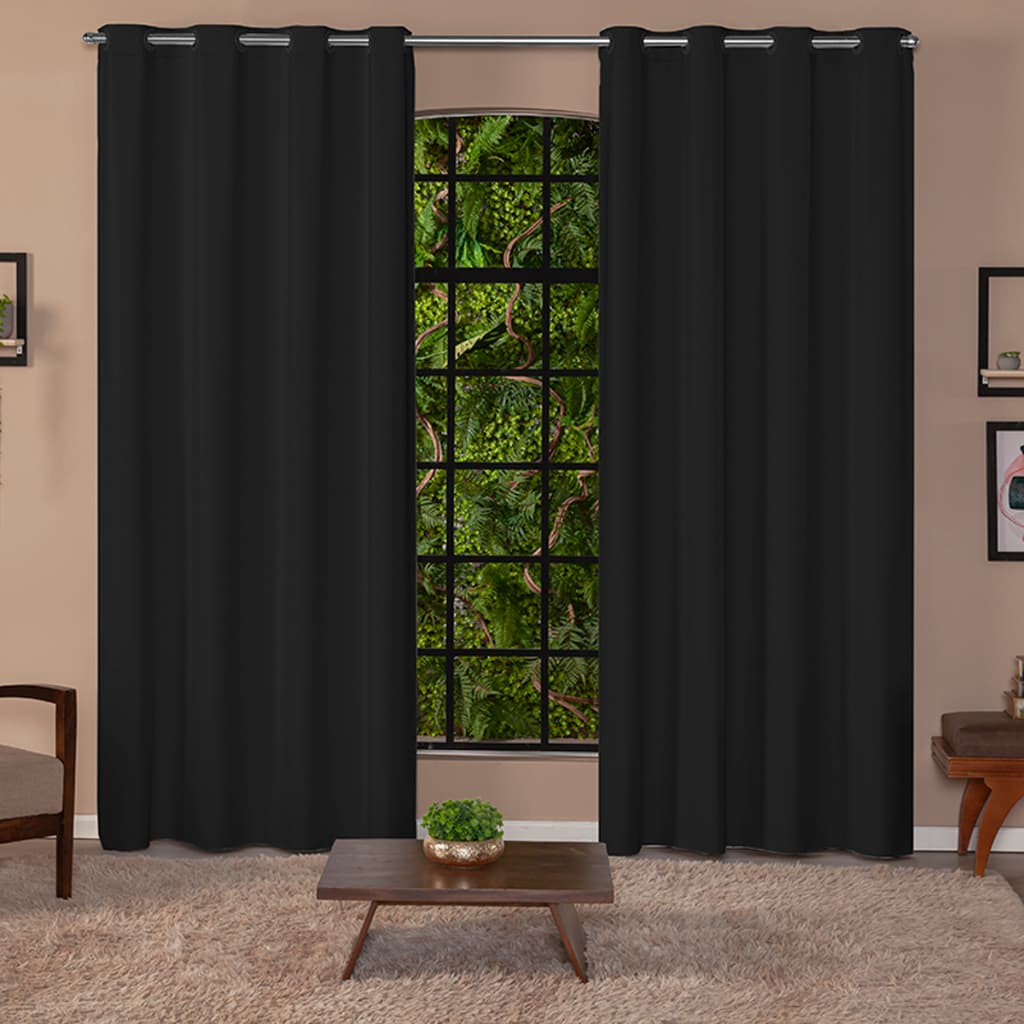 Cortina Para Porta Sala/Quarto 100% Blackout 2,80m x 2,30m Cores
