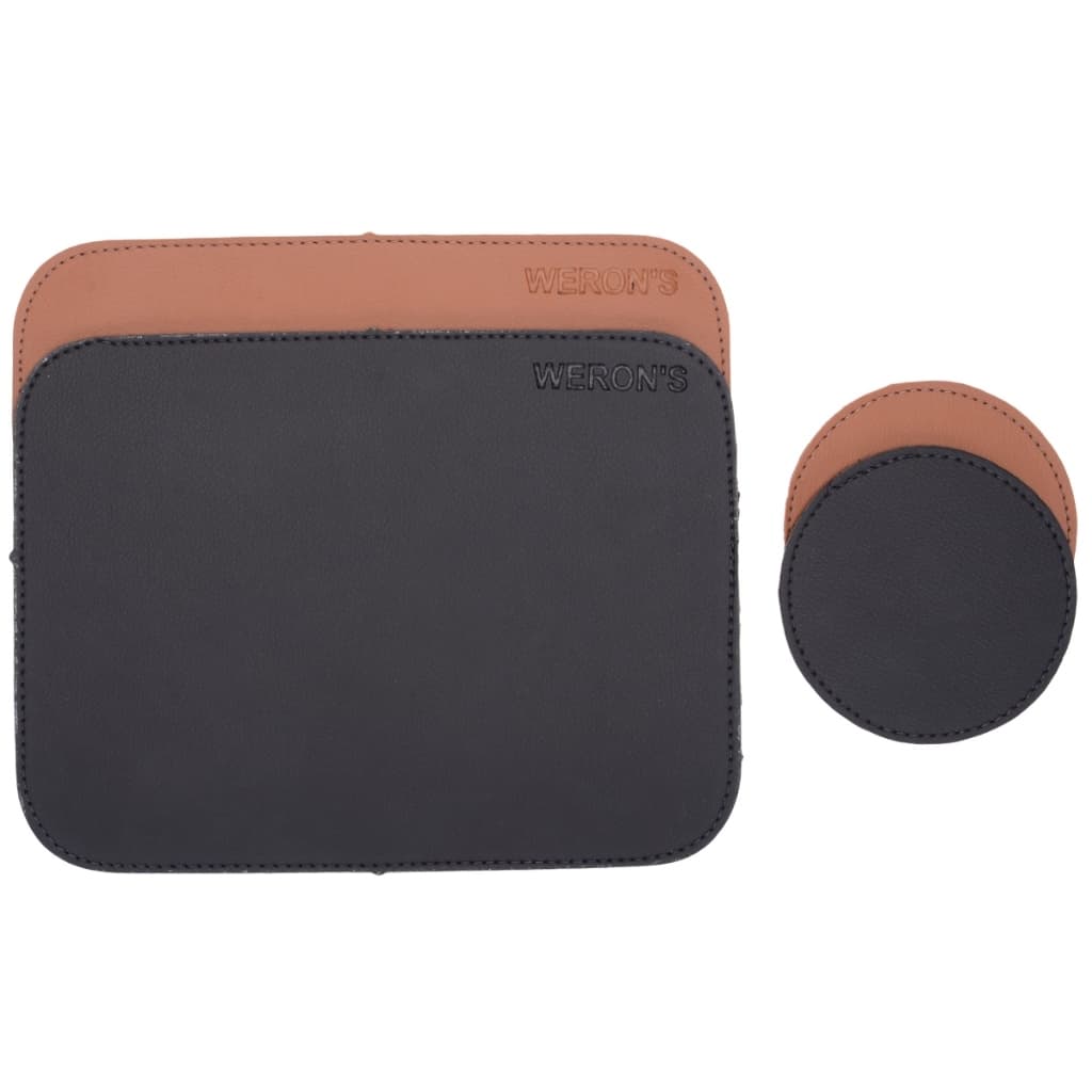 Kit 2 Mouse Pad Couro Ecologico
