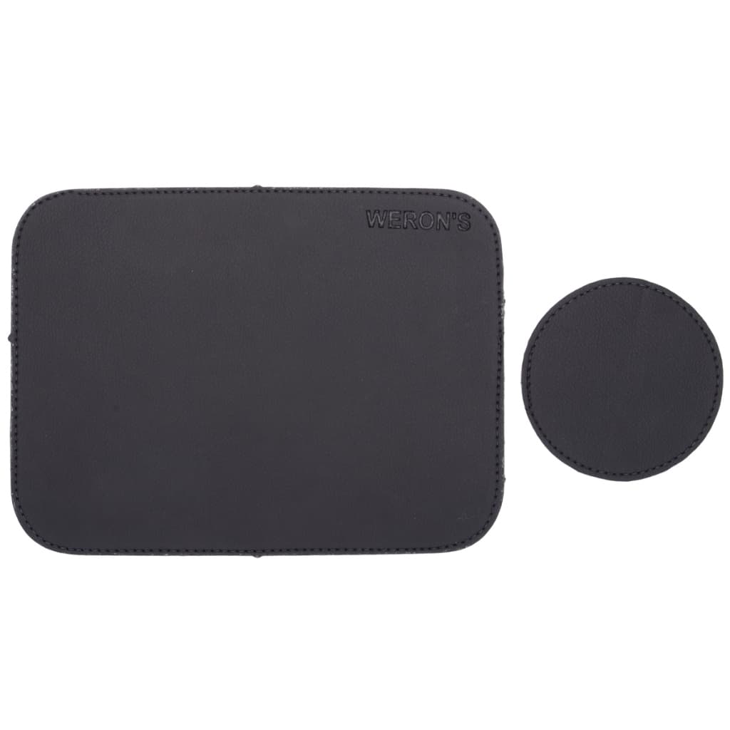 Mouse Pad + Porta Copo (Couro Ecologico)