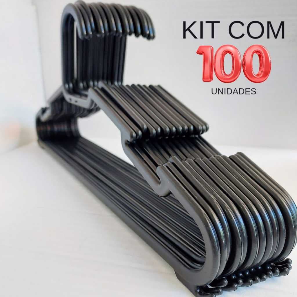 KIT CABIDE ADULTO COMBATE PRETO REFORÇADO E RESISTENTE ATÉ 2KG P/ JAQUETAS, CALÇAS, CAMISETAS,BLUSAS