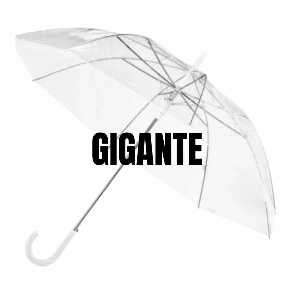 Guarda Chuva Transparente Gigante Automático Sombrinha Decoração Moda Cabo E Haste Telescópios