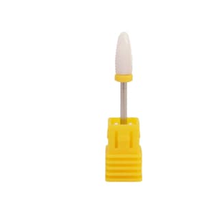 Broca de Cerâmica Fresa de Unhas Manicure Acabamento Amarela Abacaxi