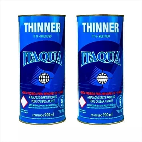 Thinner Itaqua de 900ml.KIT C/2 UNIDADES