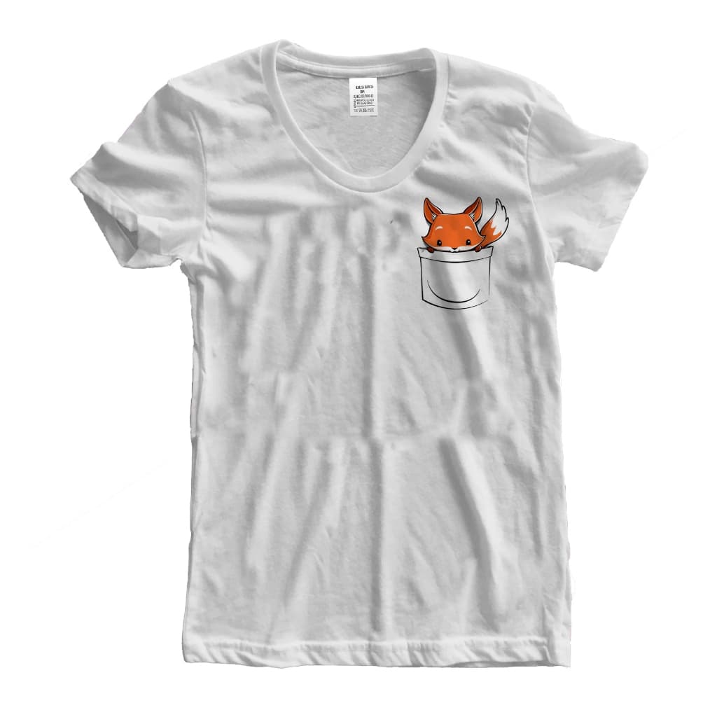 Camiseta ou Babylook Bolsinho Raposa