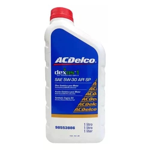 Óleo Sintético Motor Sae 5w30 Api Sp Dexos1 Acdelco -  98553886