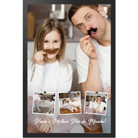 Quadro Personalizado Foto Casal Presente Dia Dos Pais