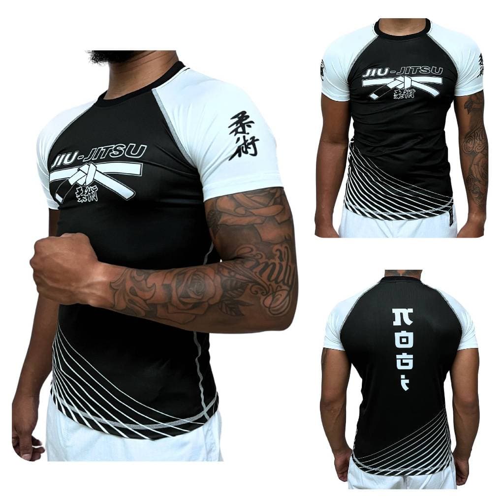 Rash Guard Jiu-Jitsu Manga Curta Segunda Pele Treino Academia Proteção